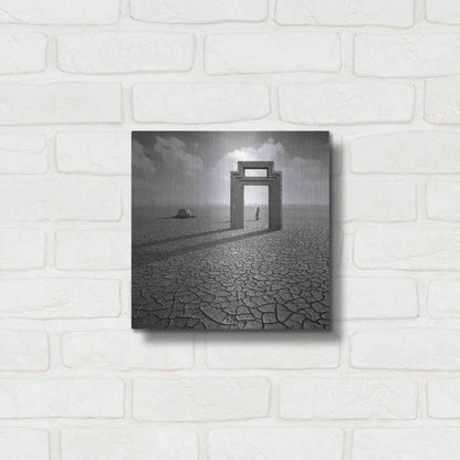 Luxe Metal Art 'Gatekeeper' by Dariusz Klimczak, Metal Wall Art,12x12