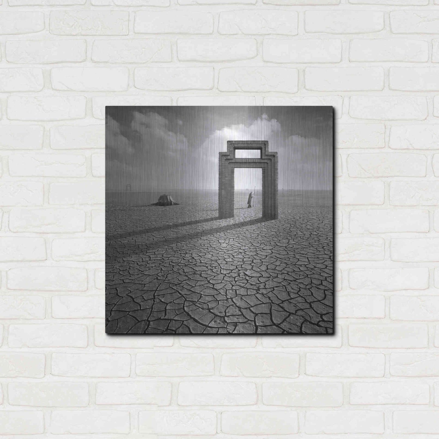 Luxe Metal Art 'Gatekeeper' by Dariusz Klimczak, Metal Wall Art,24x24