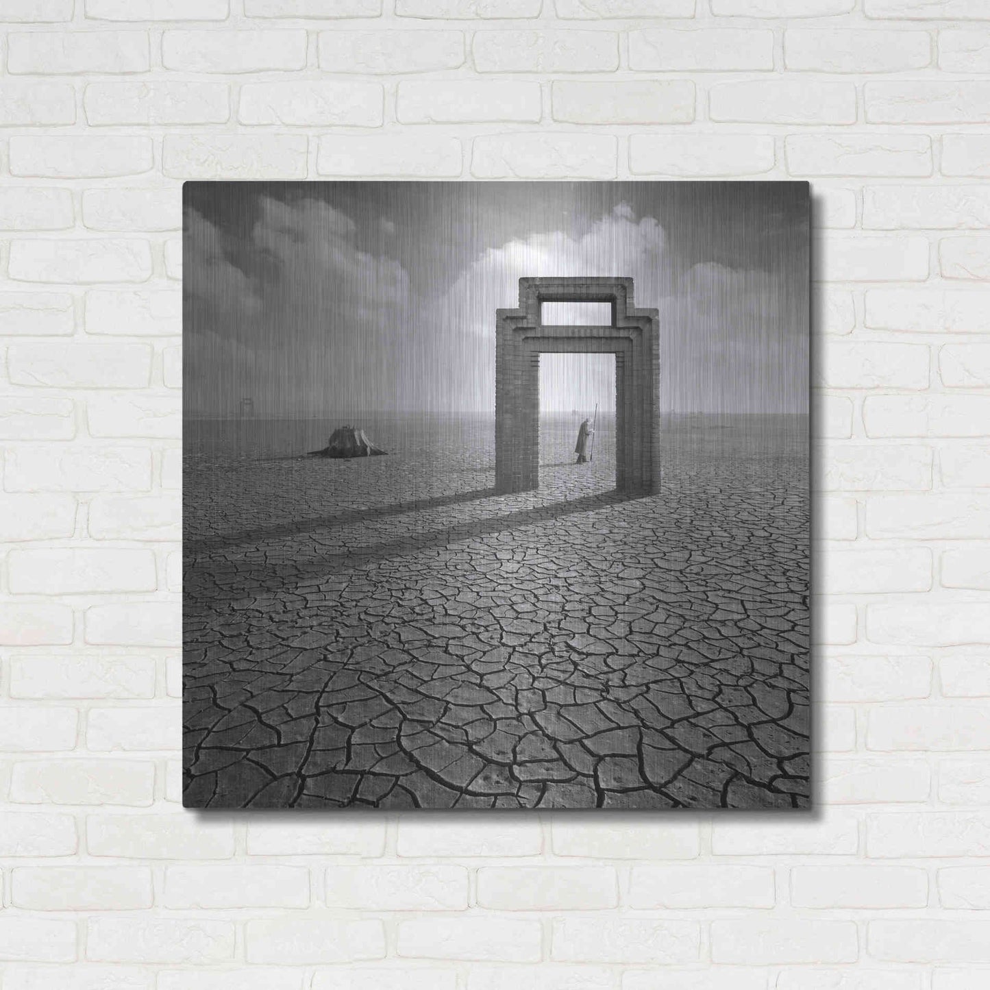 Luxe Metal Art 'Gatekeeper' by Dariusz Klimczak, Metal Wall Art,36x36