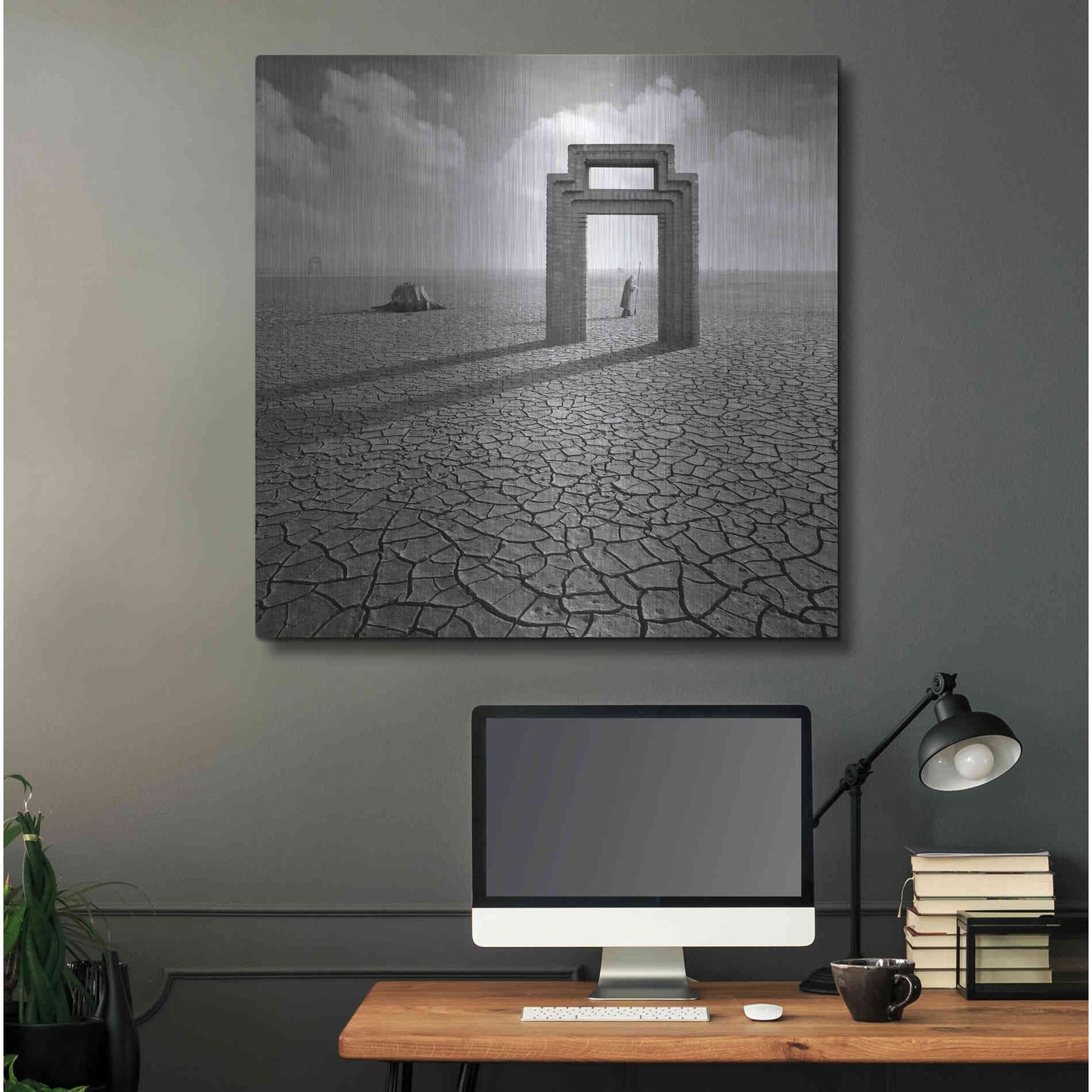 Luxe Metal Art 'Gatekeeper' by Dariusz Klimczak, Metal Wall Art,36x36