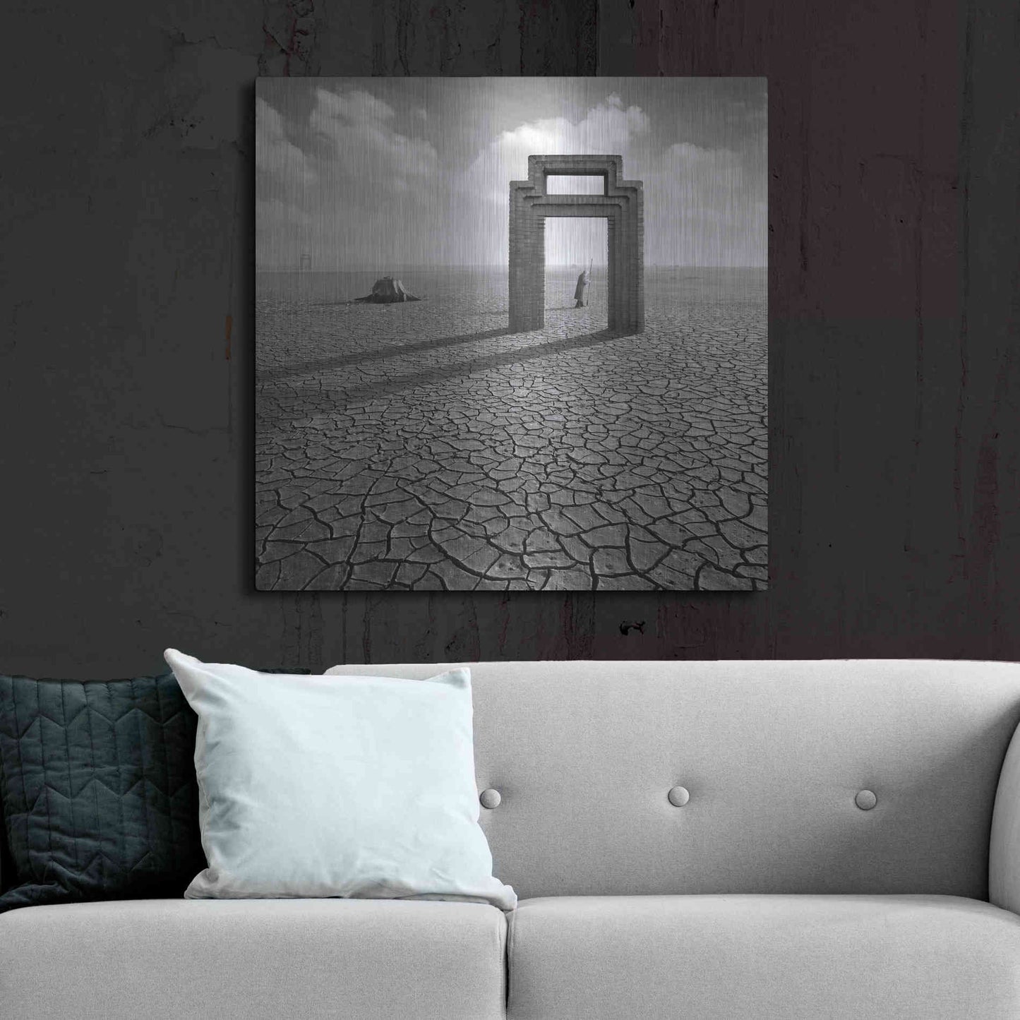 Luxe Metal Art 'Gatekeeper' by Dariusz Klimczak, Metal Wall Art,36x36