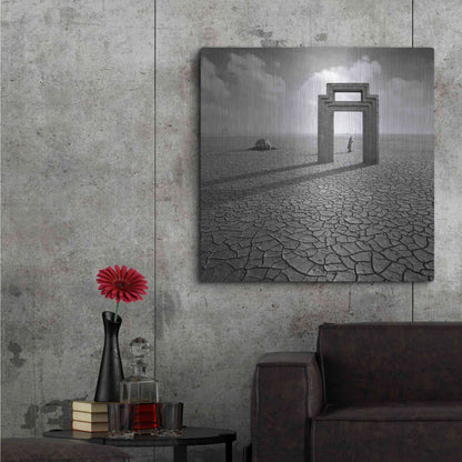 Luxe Metal Art 'Gatekeeper' by Dariusz Klimczak, Metal Wall Art,36x36