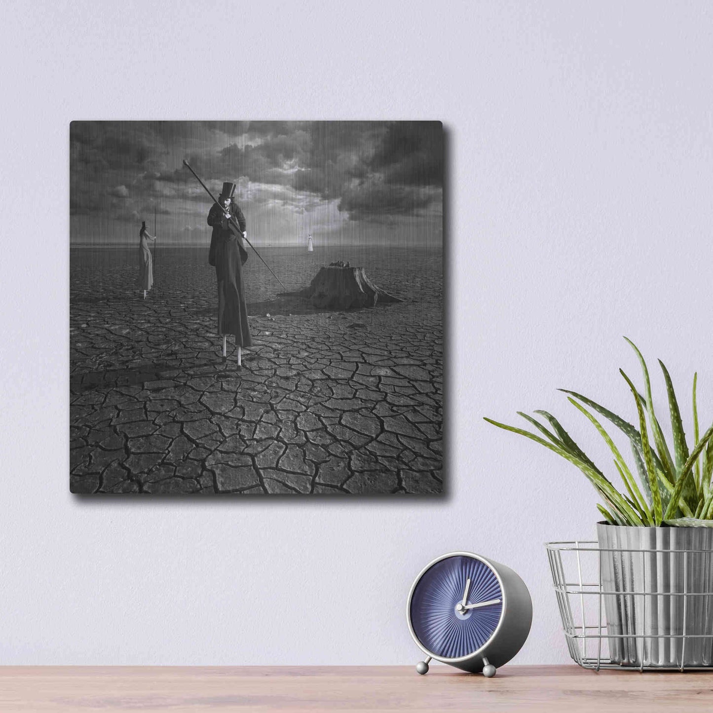 Luxe Metal Art 'Gypsies' by Dariusz Klimczak, Metal Wall Art,12x12