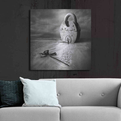 Luxe Metal Art 'Keyman' by Dariusz Klimczak, Metal Wall Art,36x36