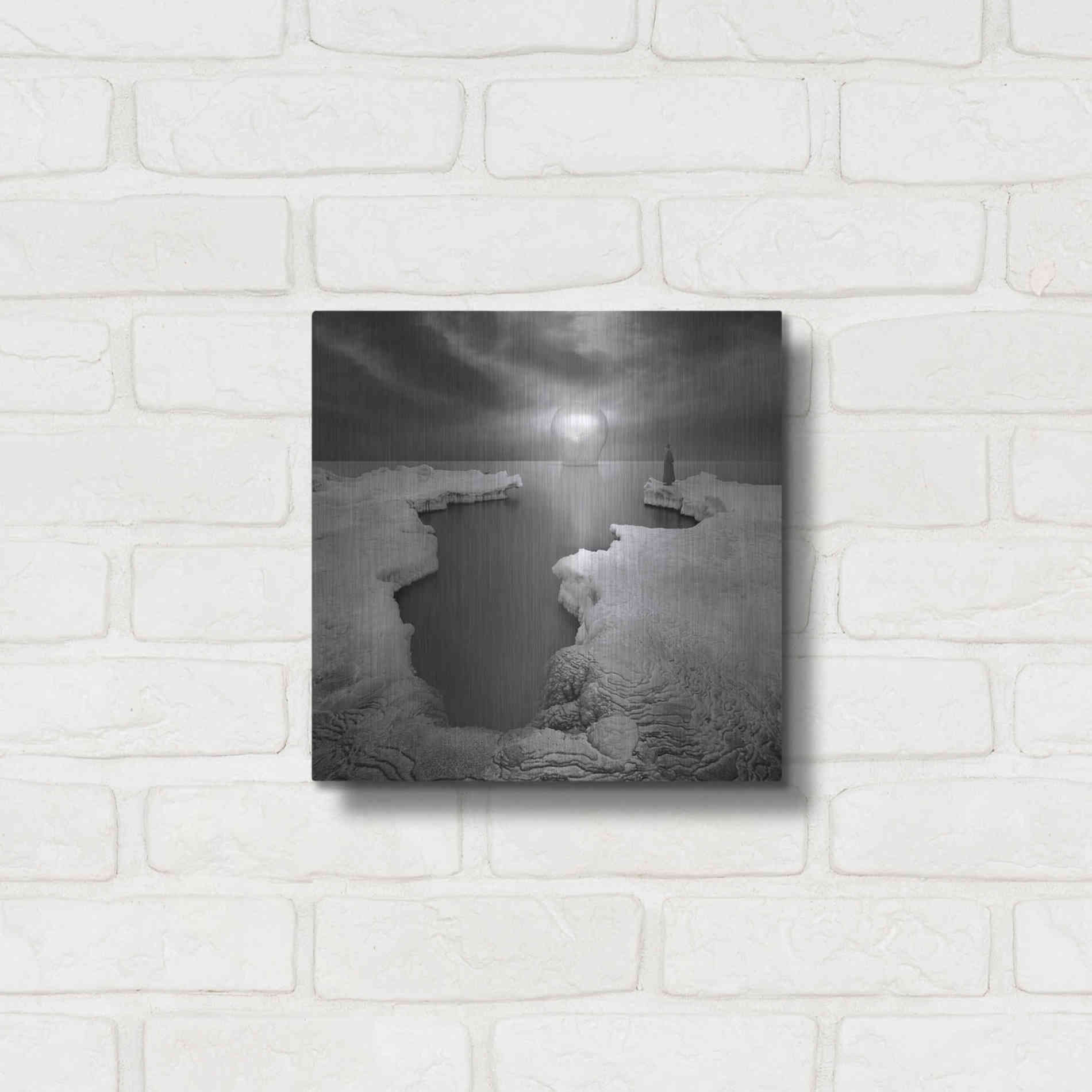 Luxe Metal Art 'Lighthouse' by Dariusz Klimczak, Metal Wall Art,12x12