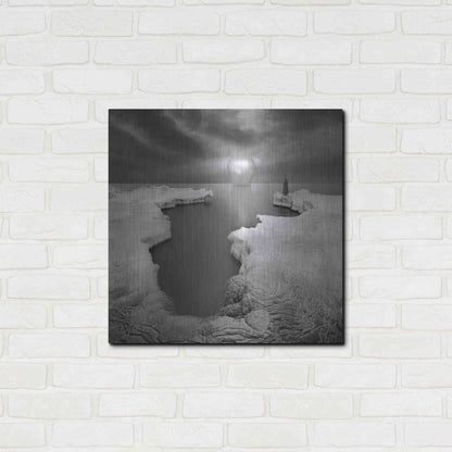 Luxe Metal Art 'Lighthouse' by Dariusz Klimczak, Metal Wall Art,24x24