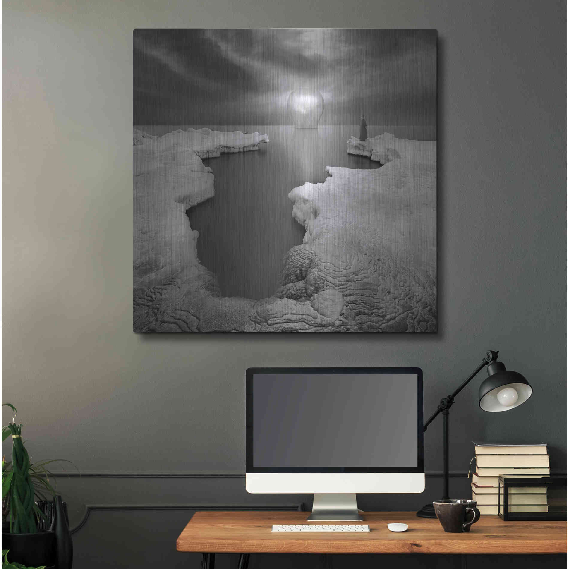 Luxe Metal Art 'Lighthouse' by Dariusz Klimczak, Metal Wall Art,36x36