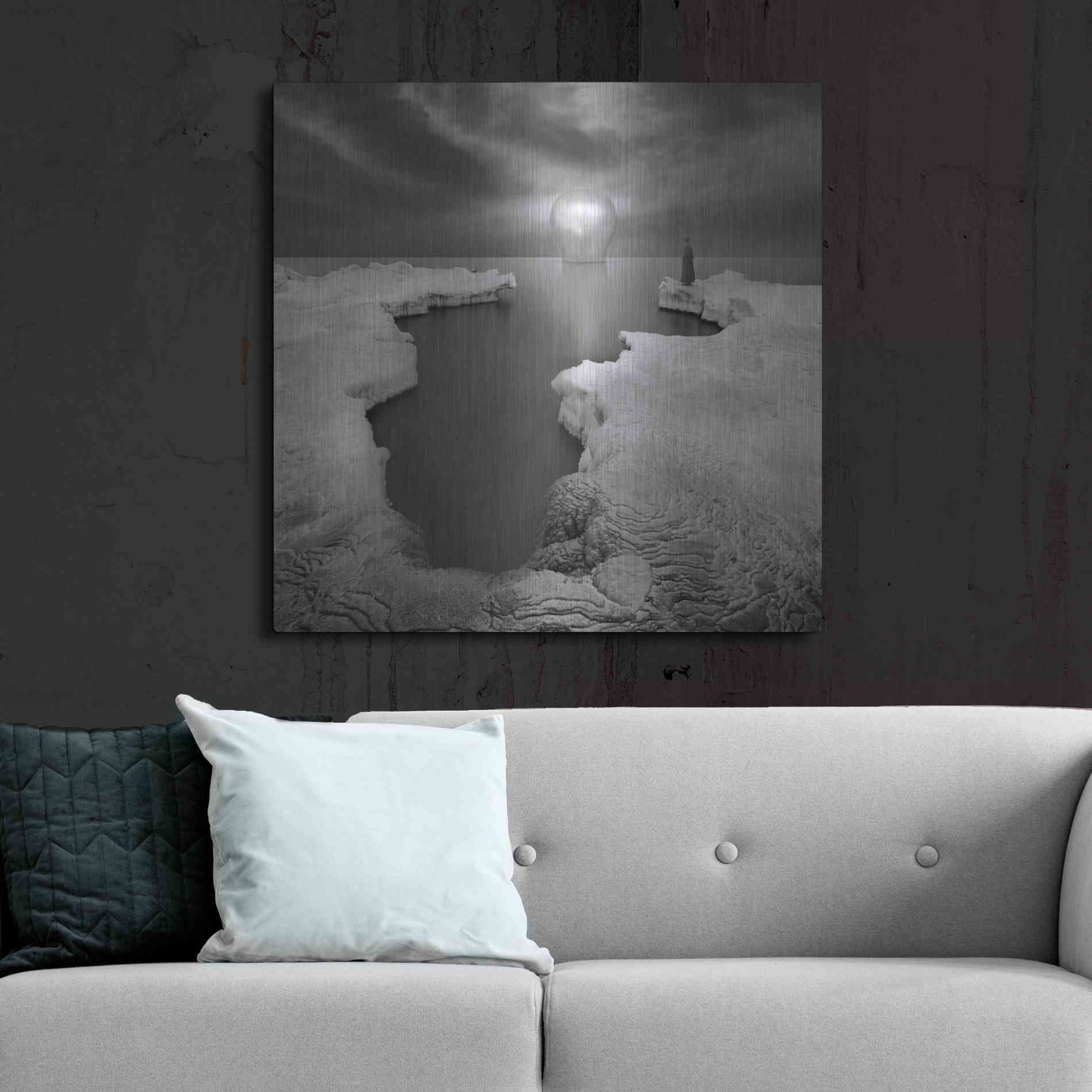 Luxe Metal Art 'Lighthouse' by Dariusz Klimczak, Metal Wall Art,36x36
