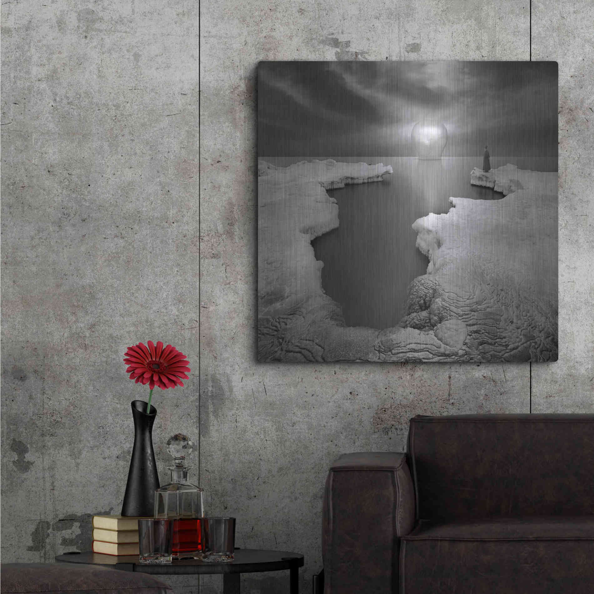 Luxe Metal Art 'Lighthouse' by Dariusz Klimczak, Metal Wall Art,36x36
