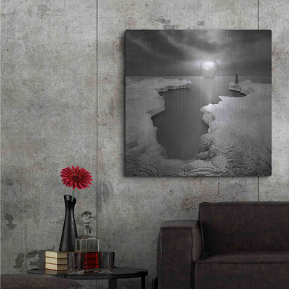 Luxe Metal Art 'Lighthouse' by Dariusz Klimczak, Metal Wall Art,36x36