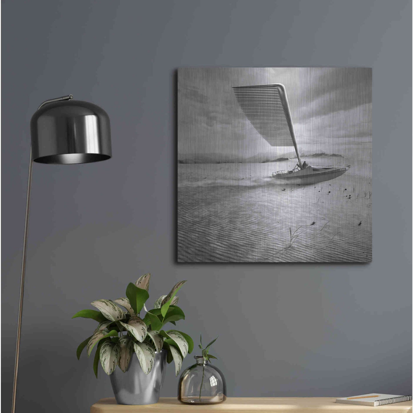 Luxe Metal Art 'Madsailor' by Dariusz Klimczak, Metal Wall Art,24x24