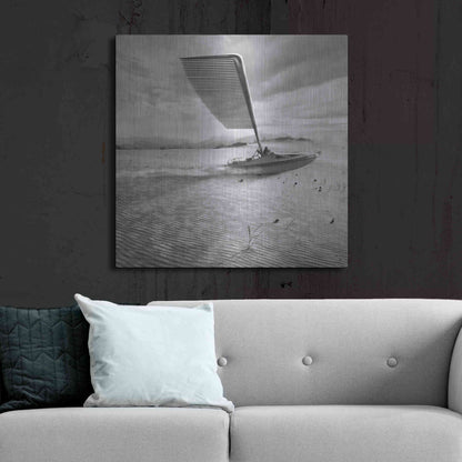 Luxe Metal Art 'Madsailor' by Dariusz Klimczak, Metal Wall Art,36x36