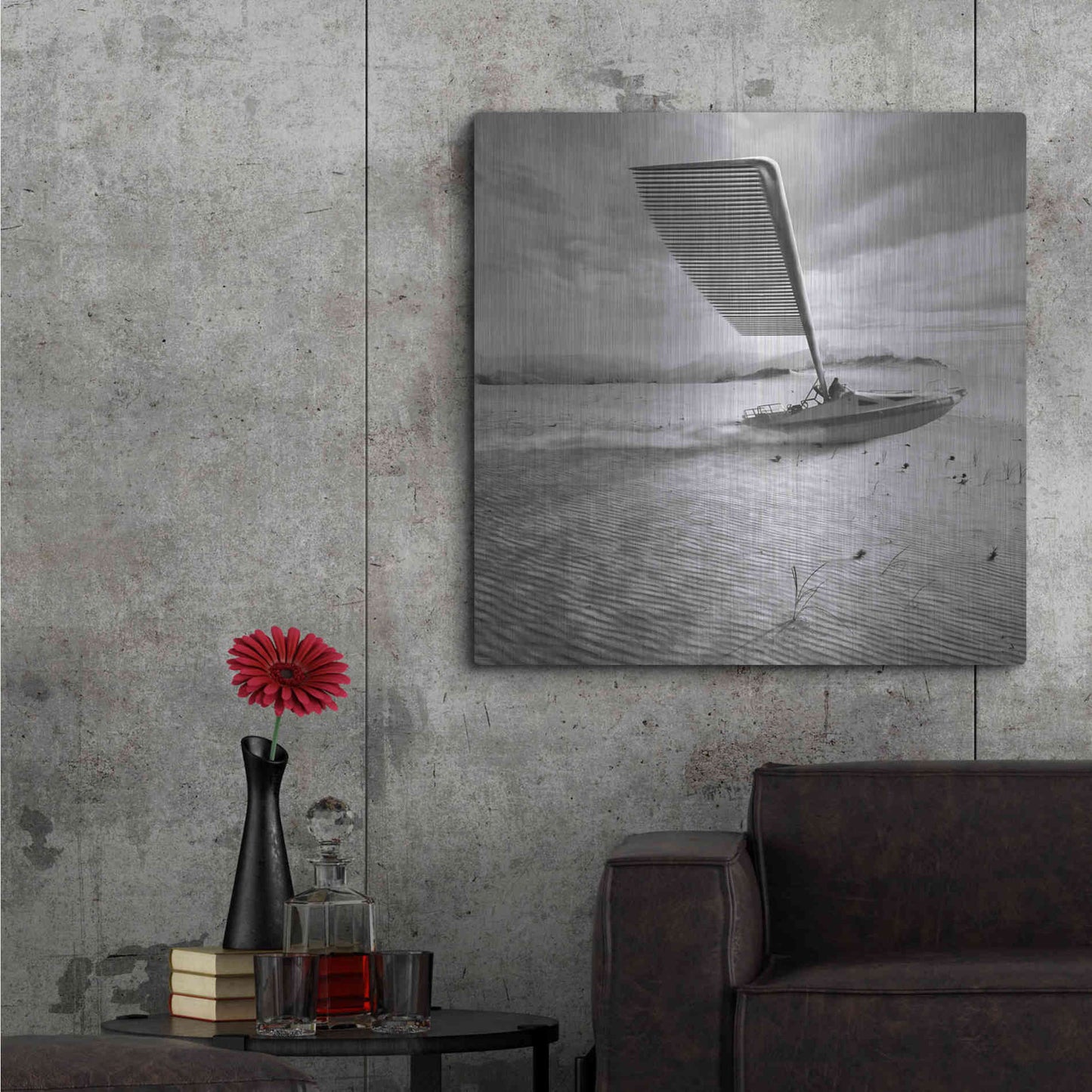 Luxe Metal Art 'Madsailor' by Dariusz Klimczak, Metal Wall Art,36x36