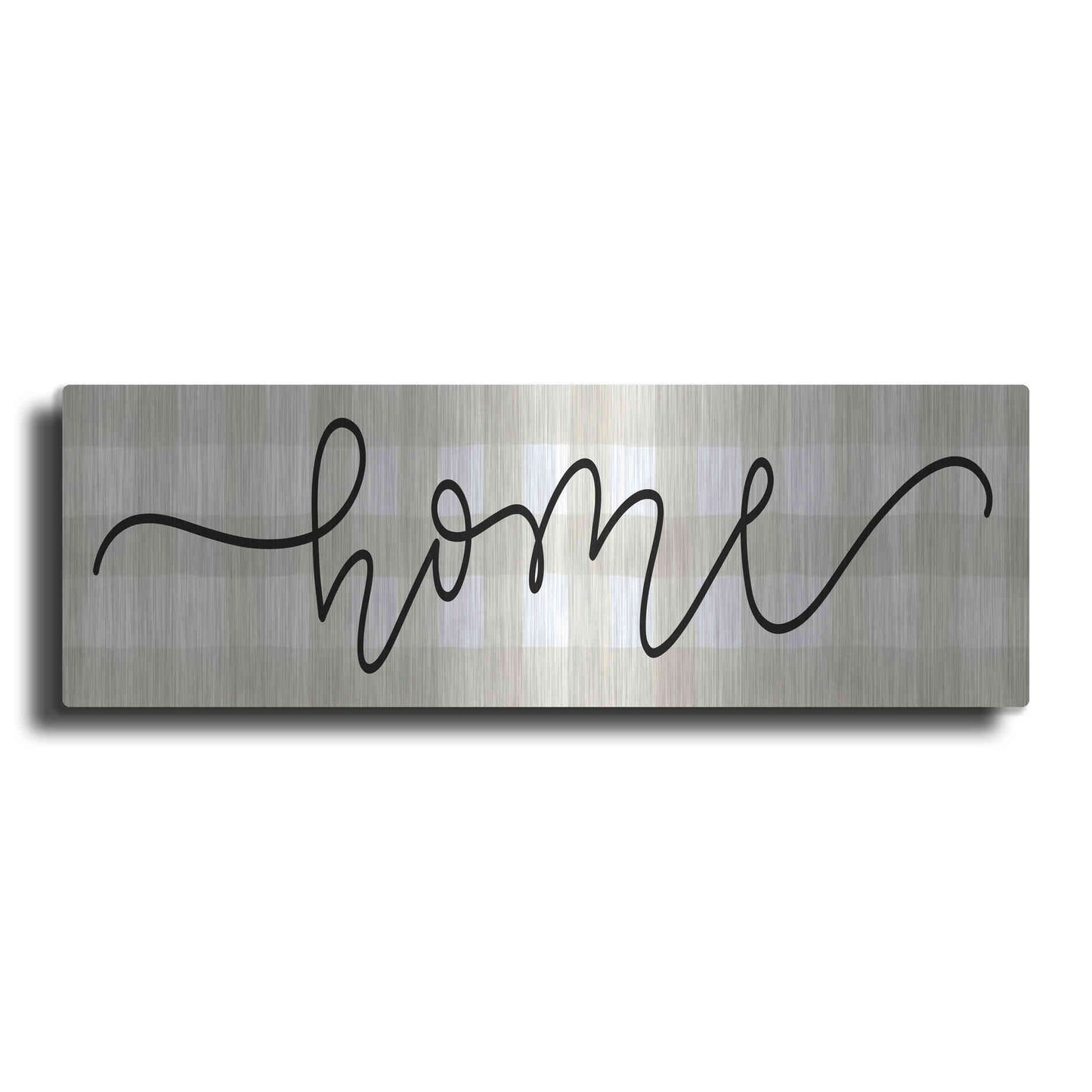 Luxe Metal Art 'Home' by Imperfect Dust, Metal Wall Art