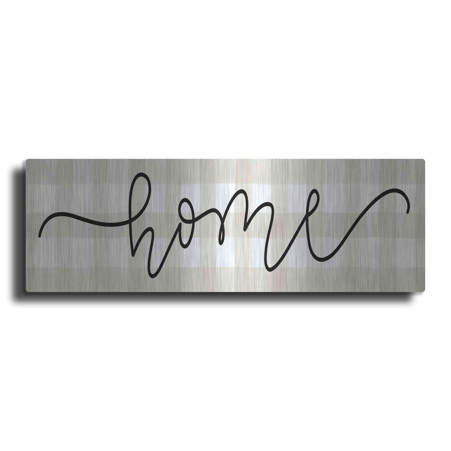 Luxe Metal Art 'Home' by Imperfect Dust, Metal Wall Art