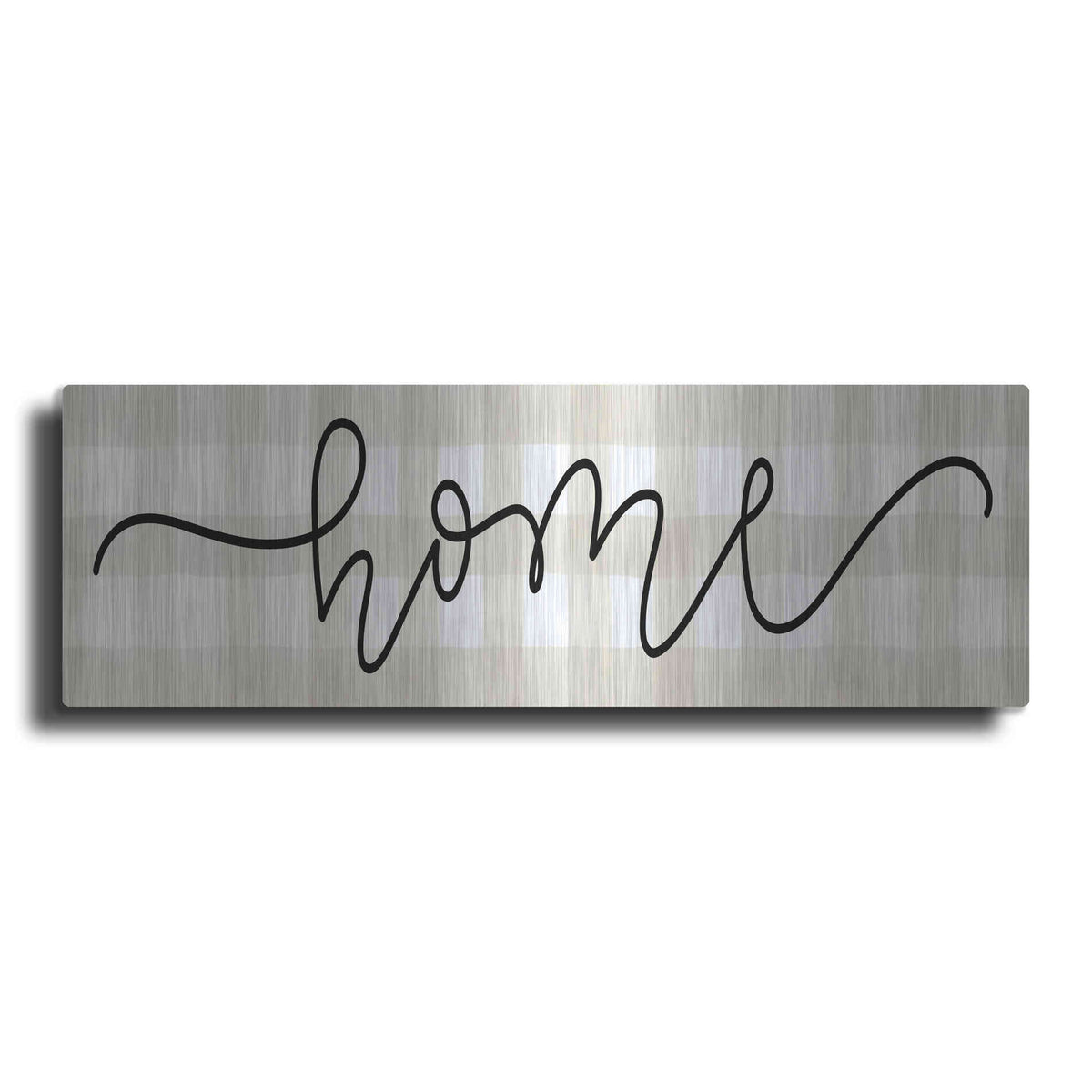 Luxe Metal Art 'Home' by Imperfect Dust, Metal Wall Art