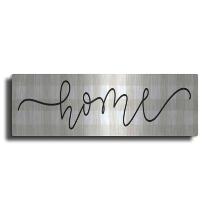 Luxe Metal Art 'Home' by Imperfect Dust, Metal Wall Art