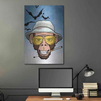 Luxe Metal Art 'Monkey Business in Las Vegas' by Nicklas Gustafsson, Metal Wall Art,24x36