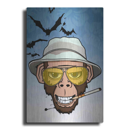 Luxe Metal Art 'Monkey Business in Las Vegas' by Nicklas Gustafsson, Metal Wall Art