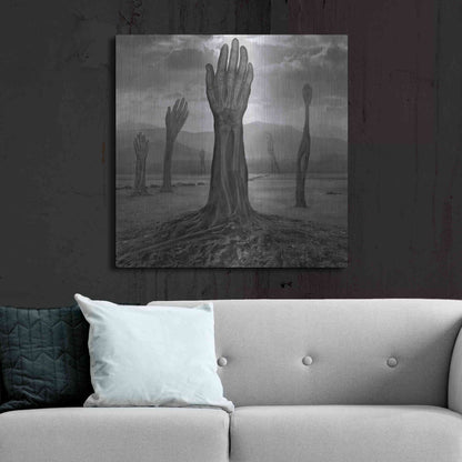 Luxe Metal Art 'Rentgen' by Dariusz Klimczak, Metal Wall Art,36x36