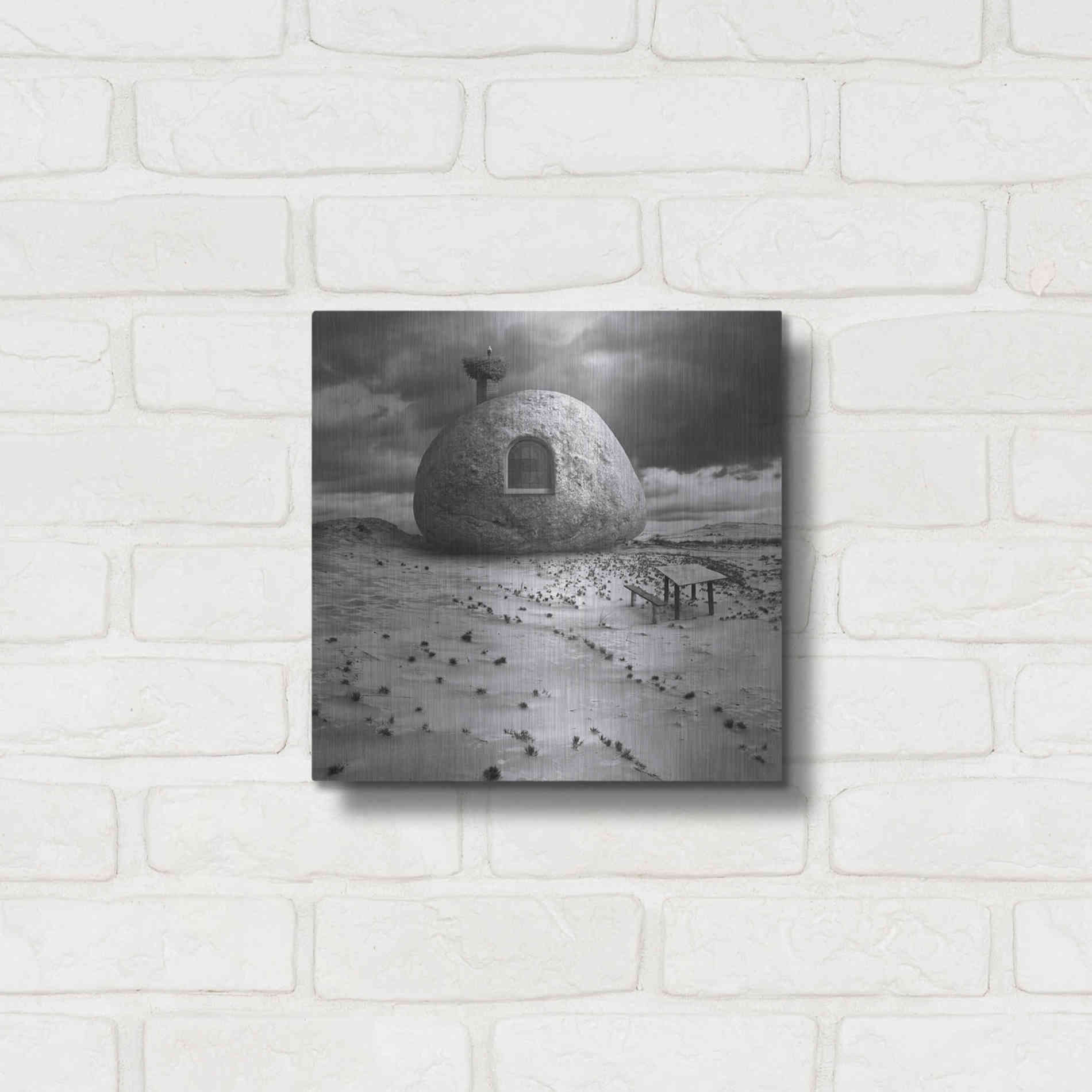 Luxe Metal Art 'Rockhouse' by Dariusz Klimczak, Metal Wall Art,12x12