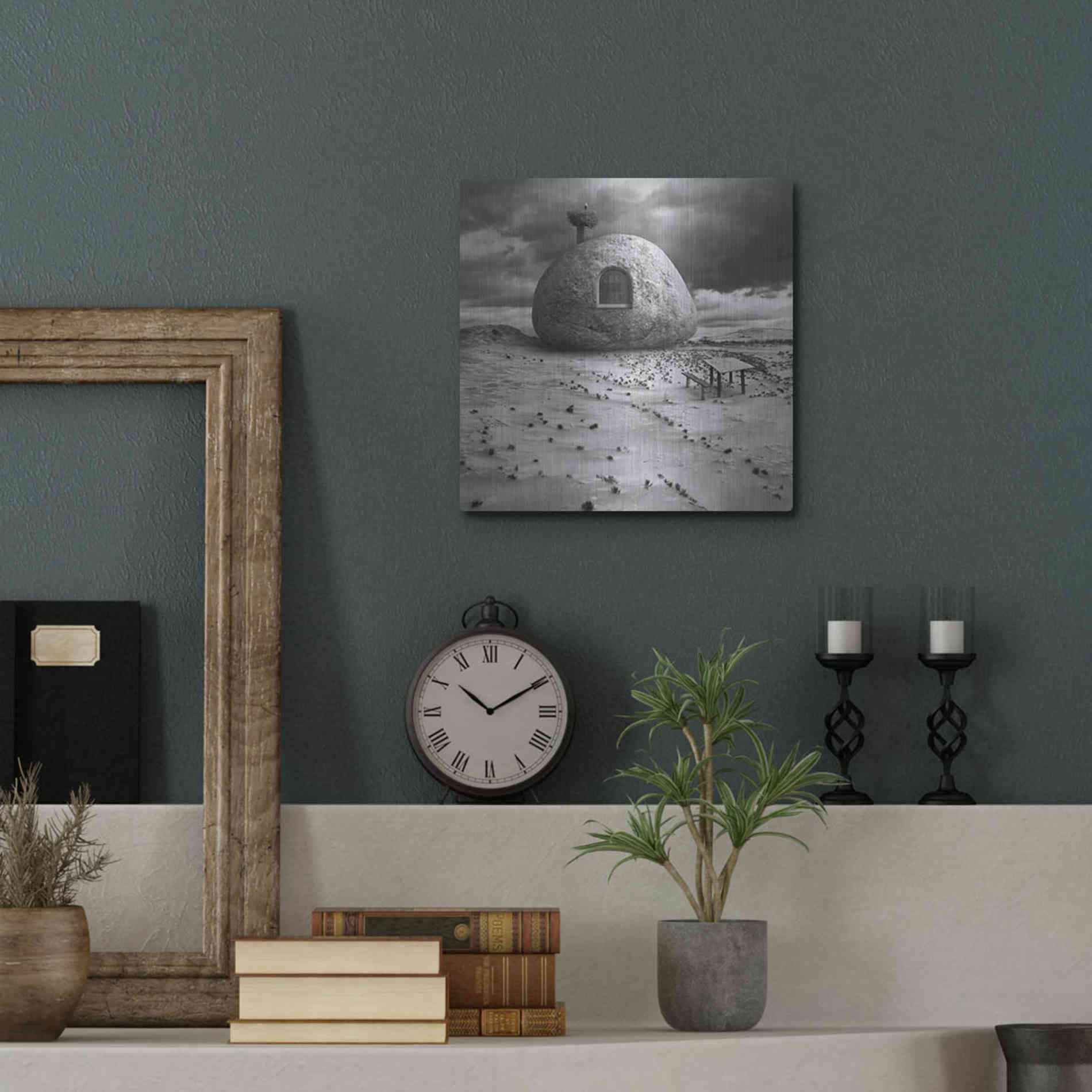 Luxe Metal Art 'Rockhouse' by Dariusz Klimczak, Metal Wall Art,12x12