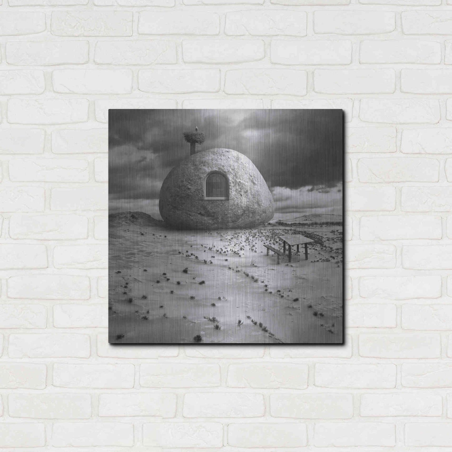 Luxe Metal Art 'Rockhouse' by Dariusz Klimczak, Metal Wall Art,24x24