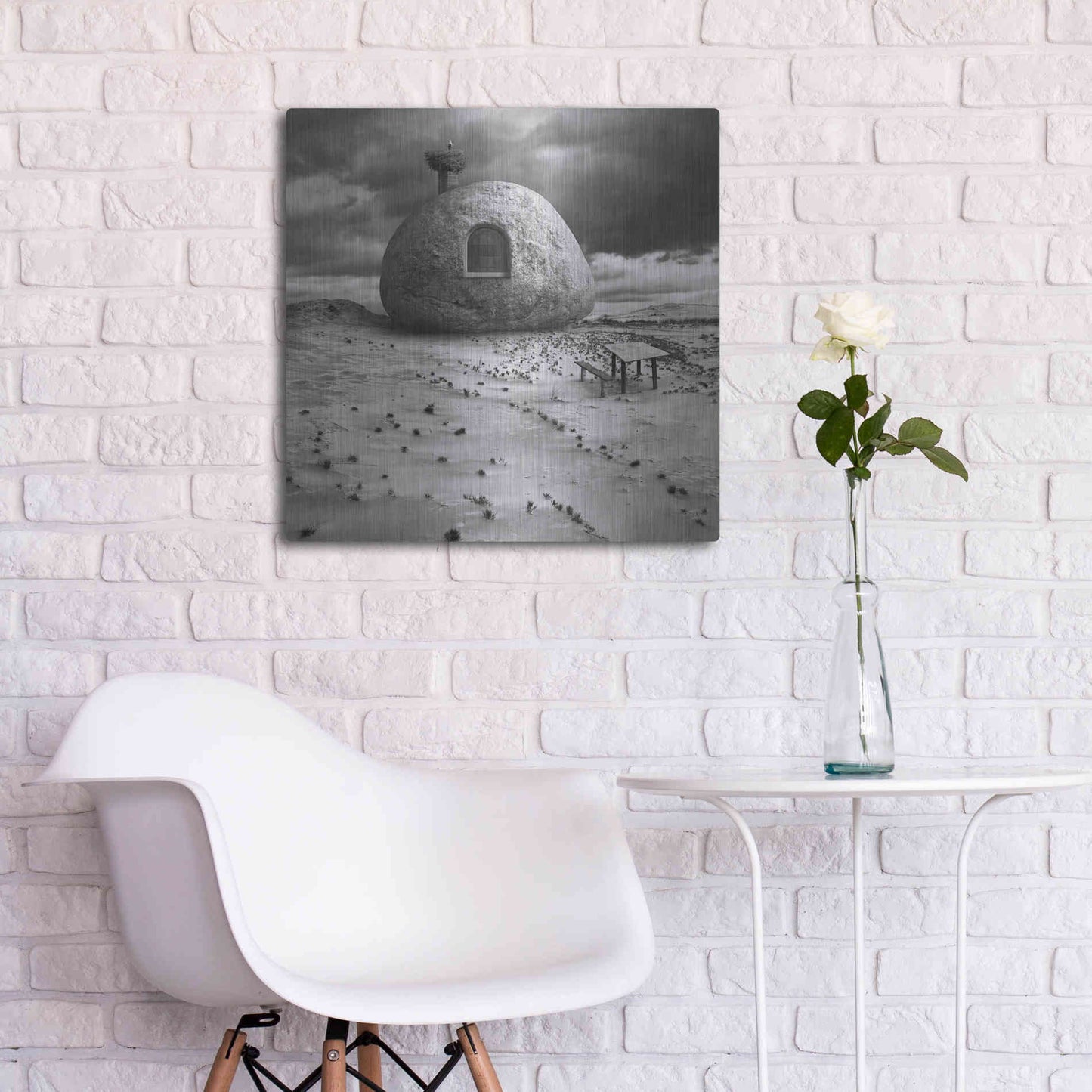 Luxe Metal Art 'Rockhouse' by Dariusz Klimczak, Metal Wall Art,24x24