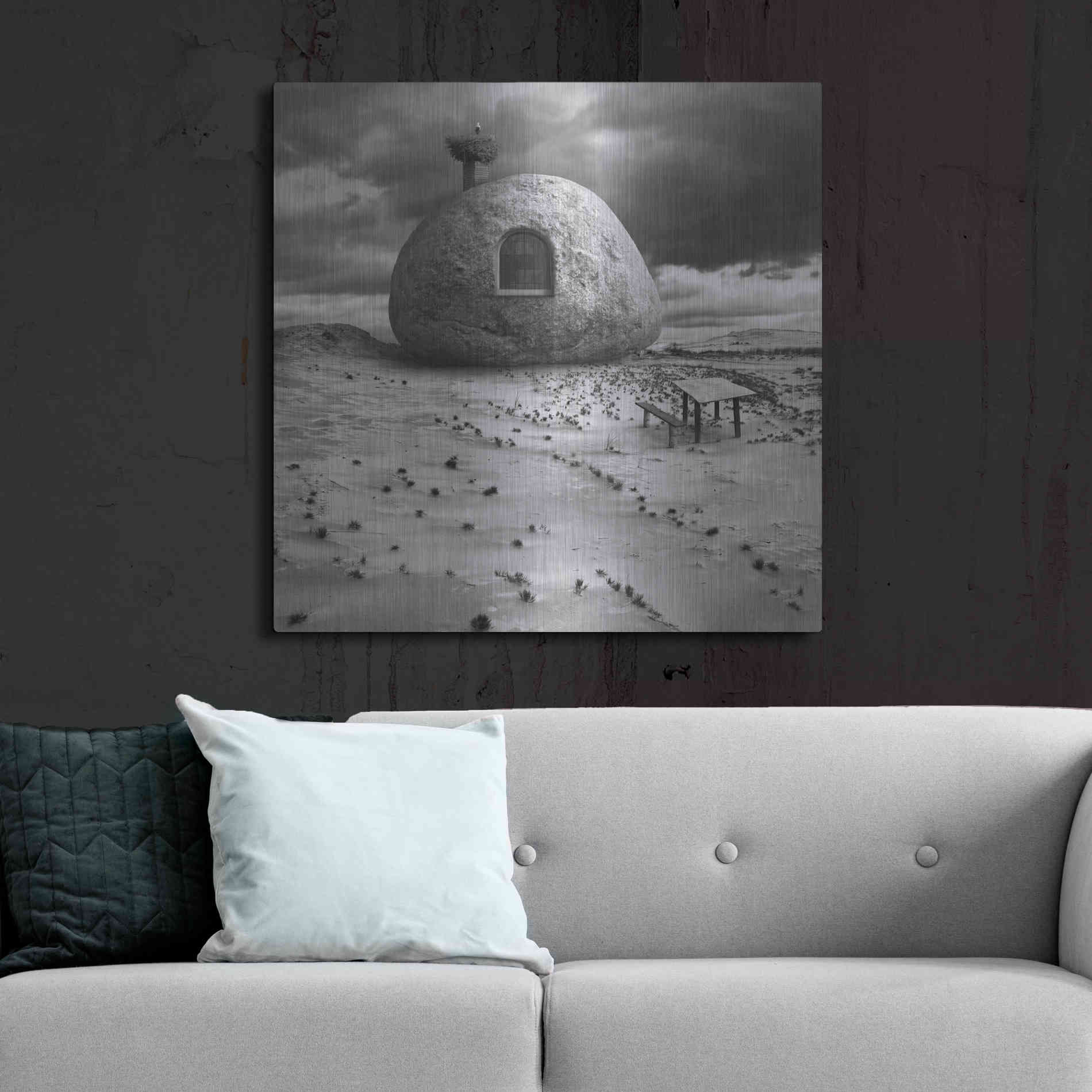 Luxe Metal Art 'Rockhouse' by Dariusz Klimczak, Metal Wall Art,36x36