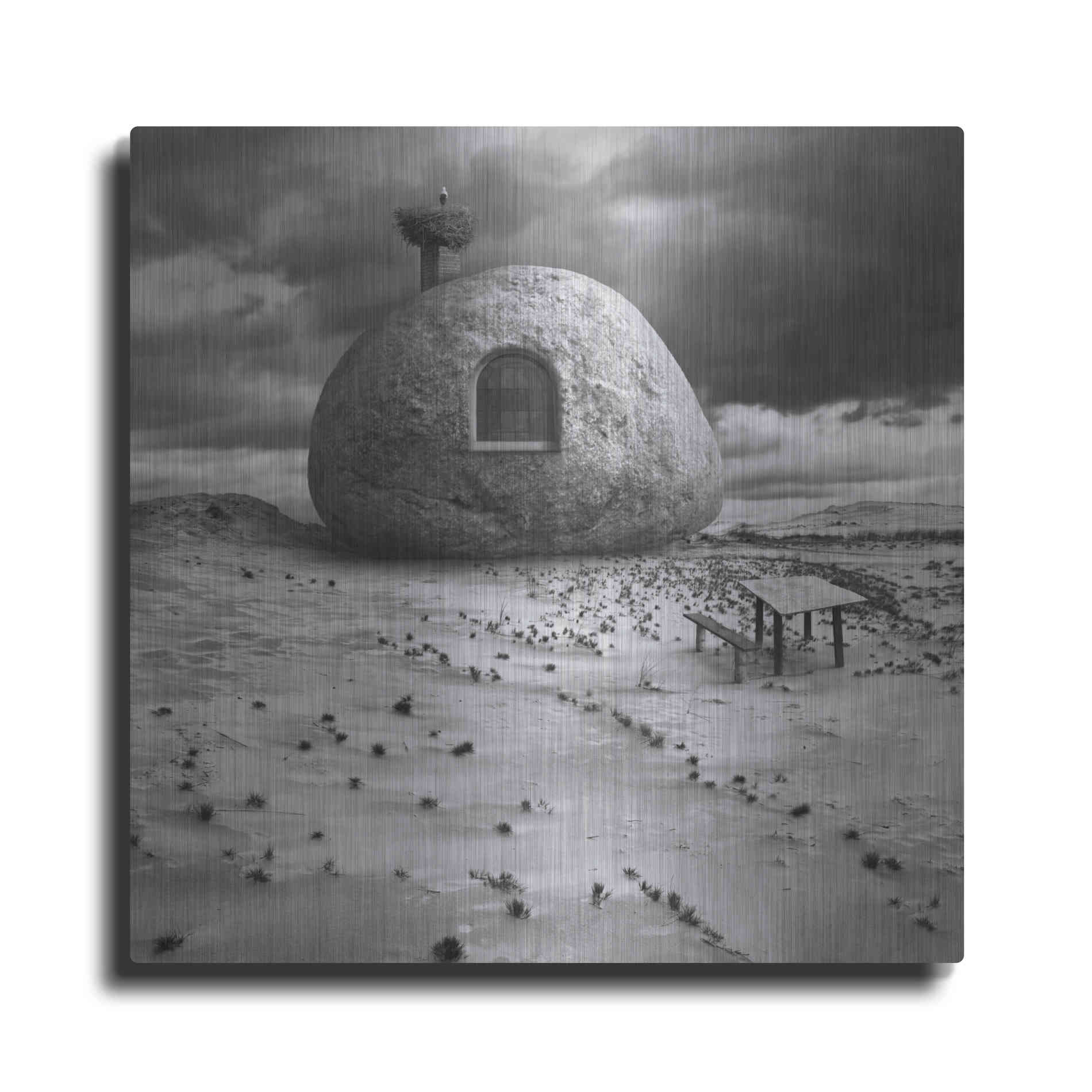 Luxe Metal Art 'Rockhouse' by Dariusz Klimczak, Metal Wall Art