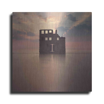 Luxe Metal Art 'Watercastle' by Dariusz Klimczak, Metal Wall Art