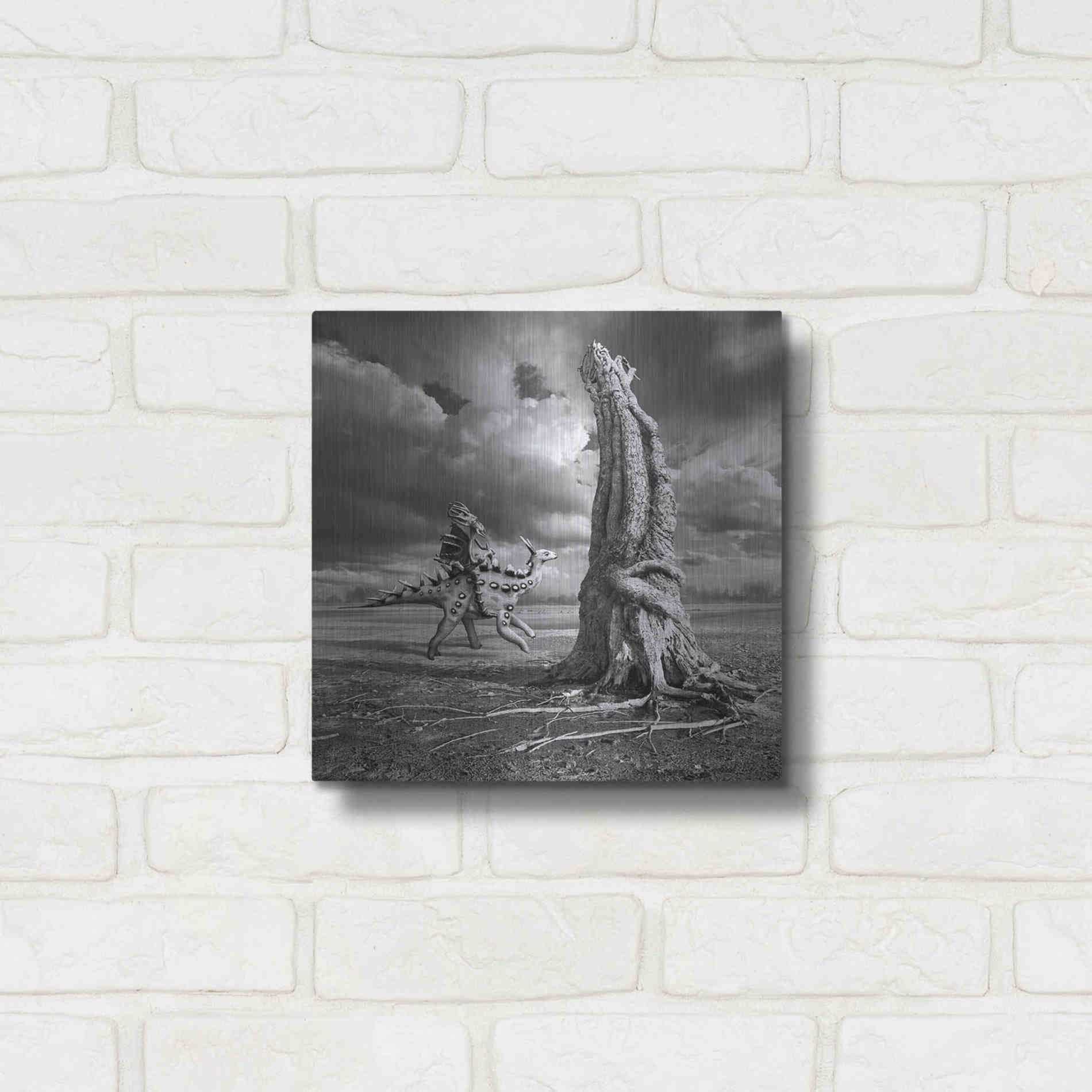 Luxe Metal Art 'Ancient Warrior' by Dariusz Klimczak, Metal Wall Art,12x12