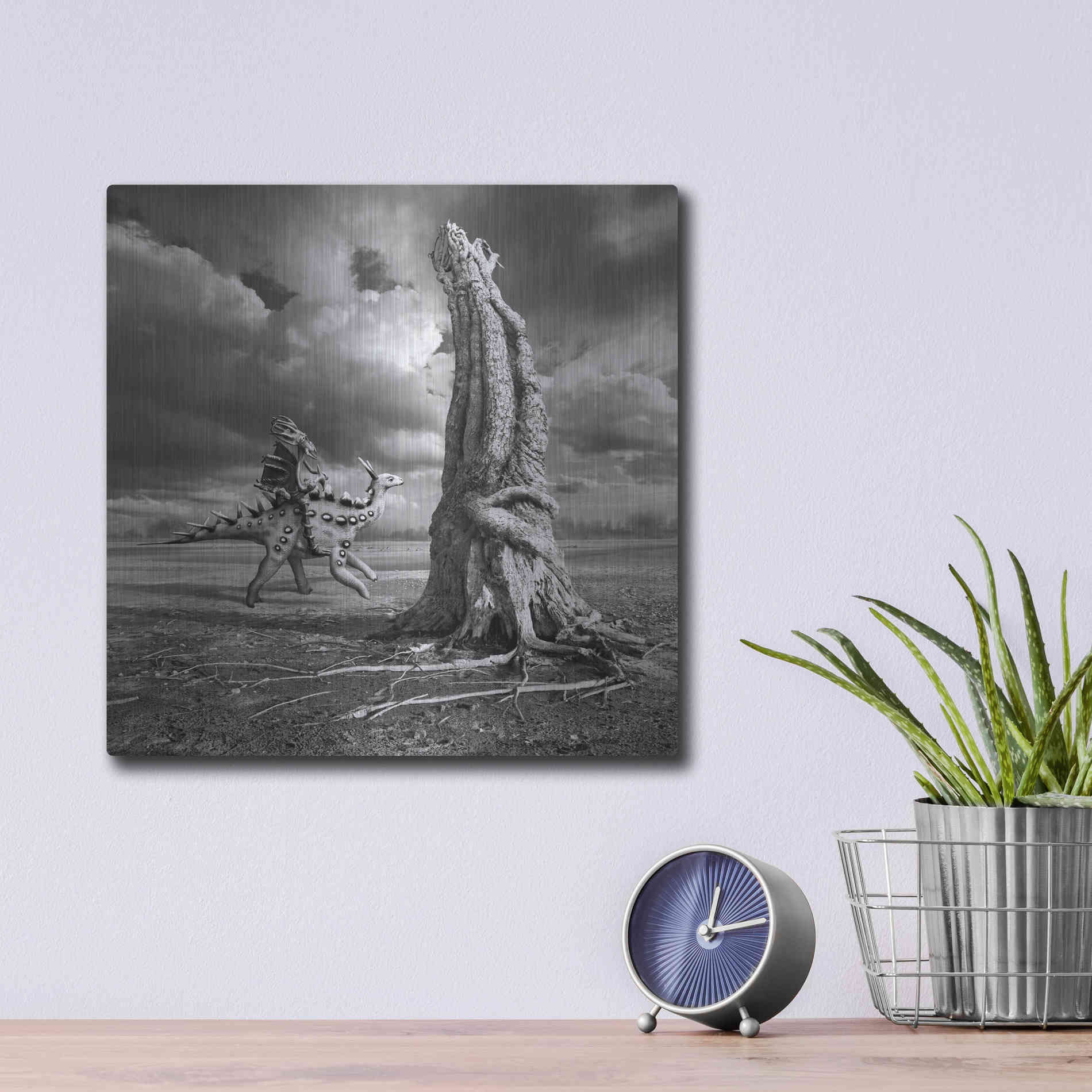 Luxe Metal Art 'Ancient Warrior' by Dariusz Klimczak, Metal Wall Art,12x12