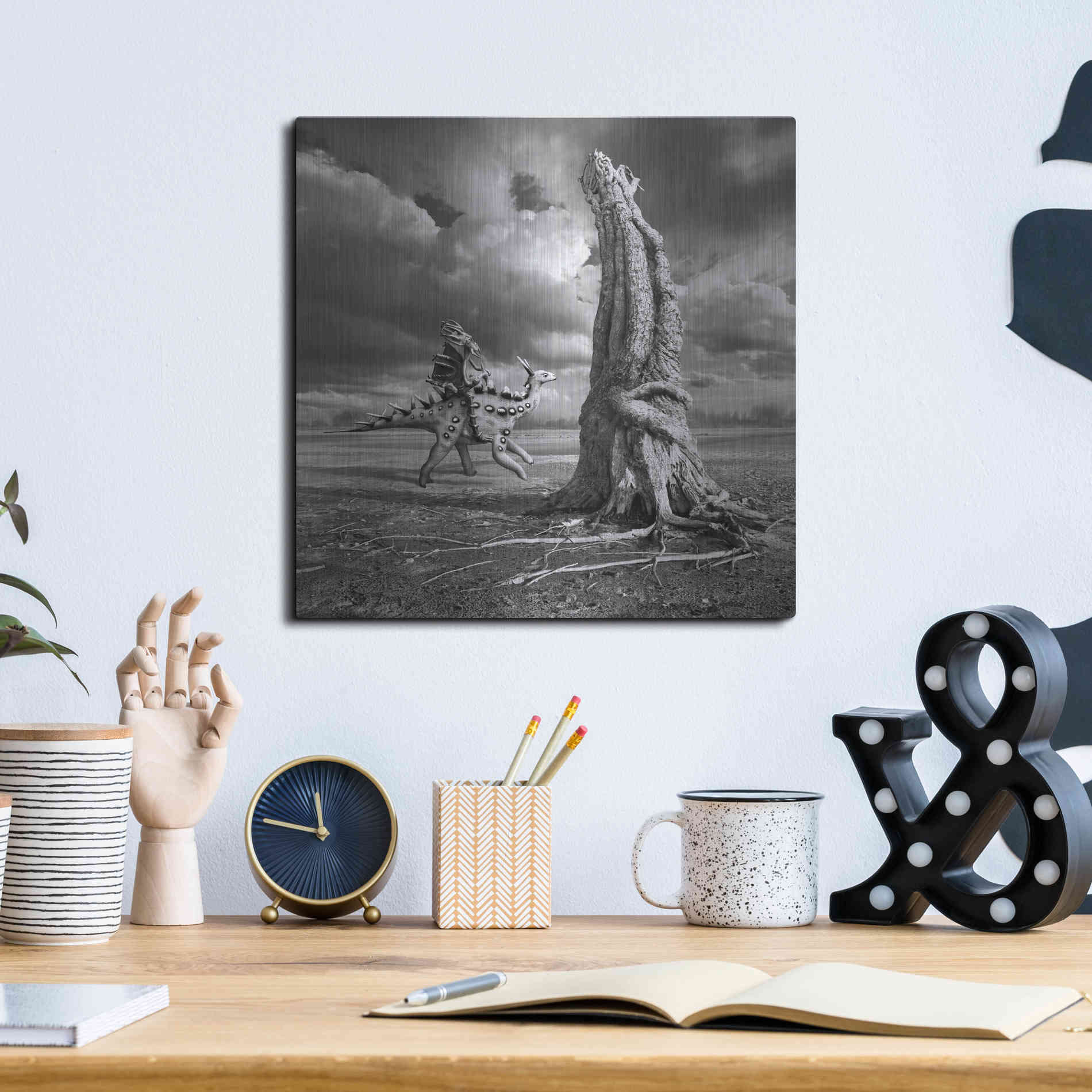 Luxe Metal Art 'Ancient Warrior' by Dariusz Klimczak, Metal Wall Art,12x12