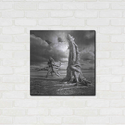 Luxe Metal Art 'Ancient Warrior' by Dariusz Klimczak, Metal Wall Art,24x24