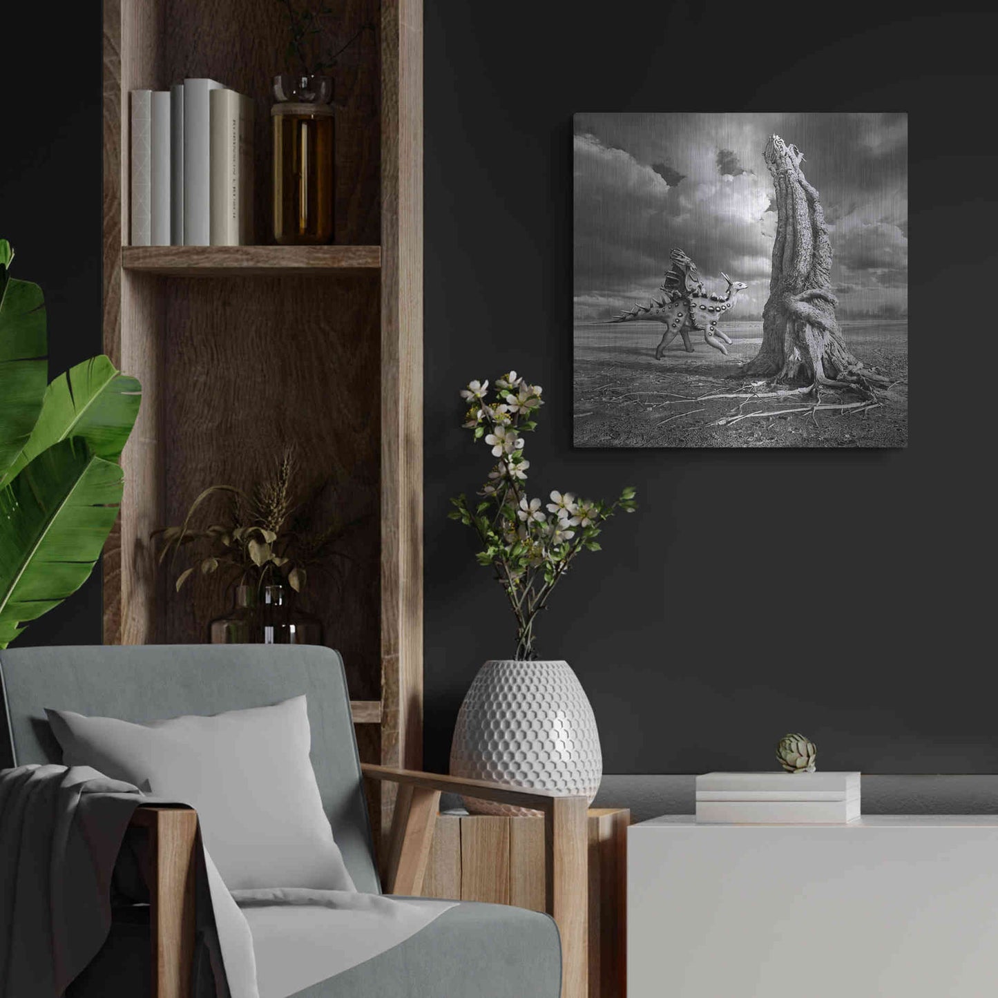 Luxe Metal Art 'Ancient Warrior' by Dariusz Klimczak, Metal Wall Art,24x24