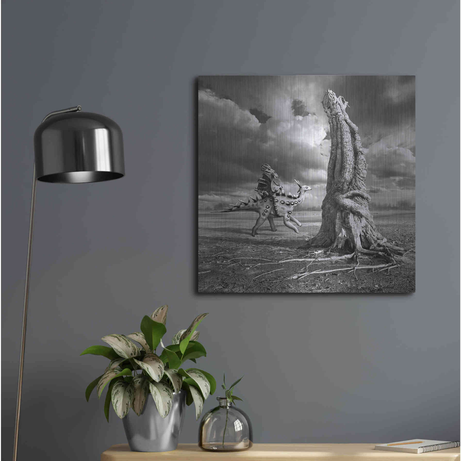 Luxe Metal Art 'Ancient Warrior' by Dariusz Klimczak, Metal Wall Art,24x24