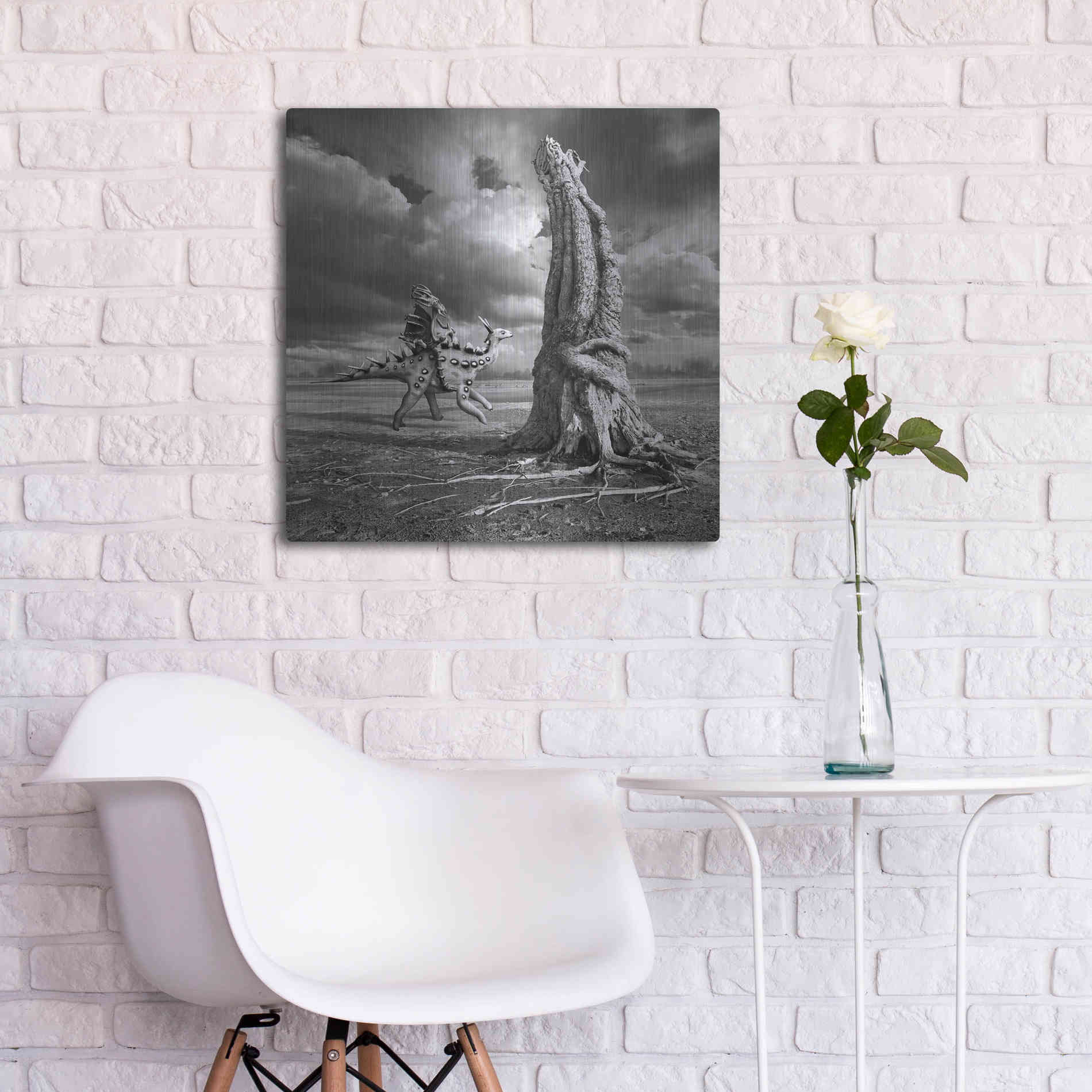 Luxe Metal Art 'Ancient Warrior' by Dariusz Klimczak, Metal Wall Art,24x24