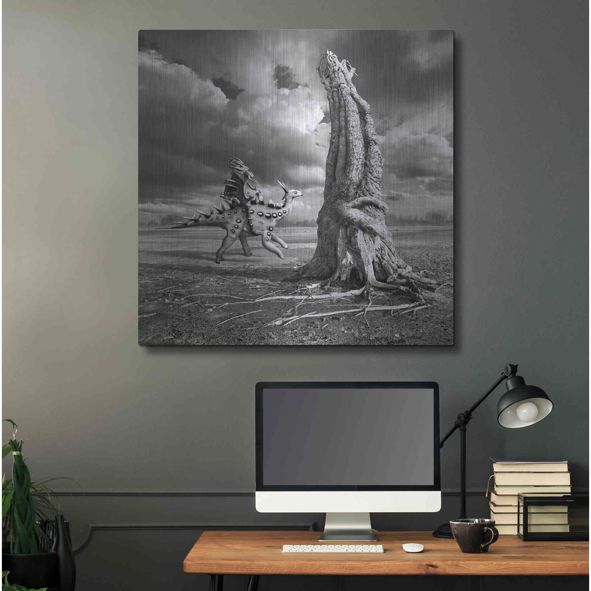 Luxe Metal Art 'Ancient Warrior' by Dariusz Klimczak, Metal Wall Art,36x36