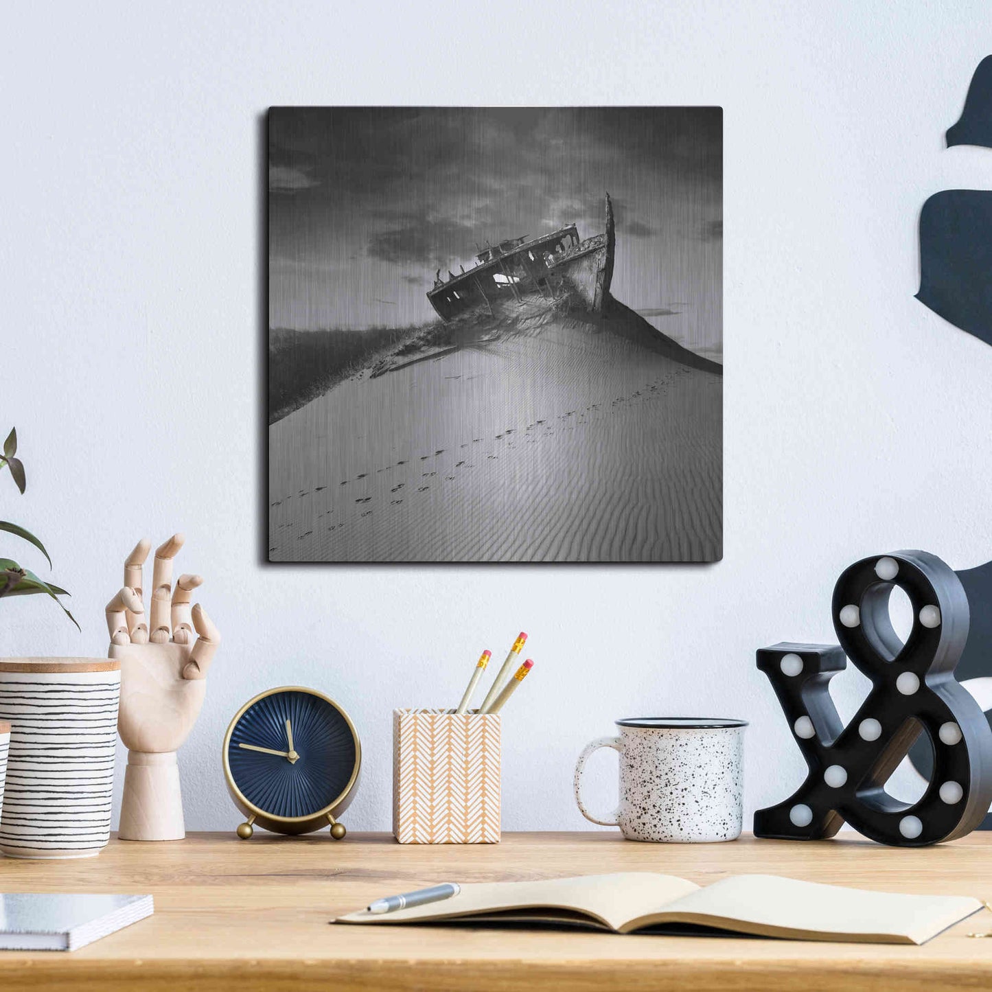 Luxe Metal Art 'Ararat' by Dariusz Klimczak, Metal Wall Art,12x12