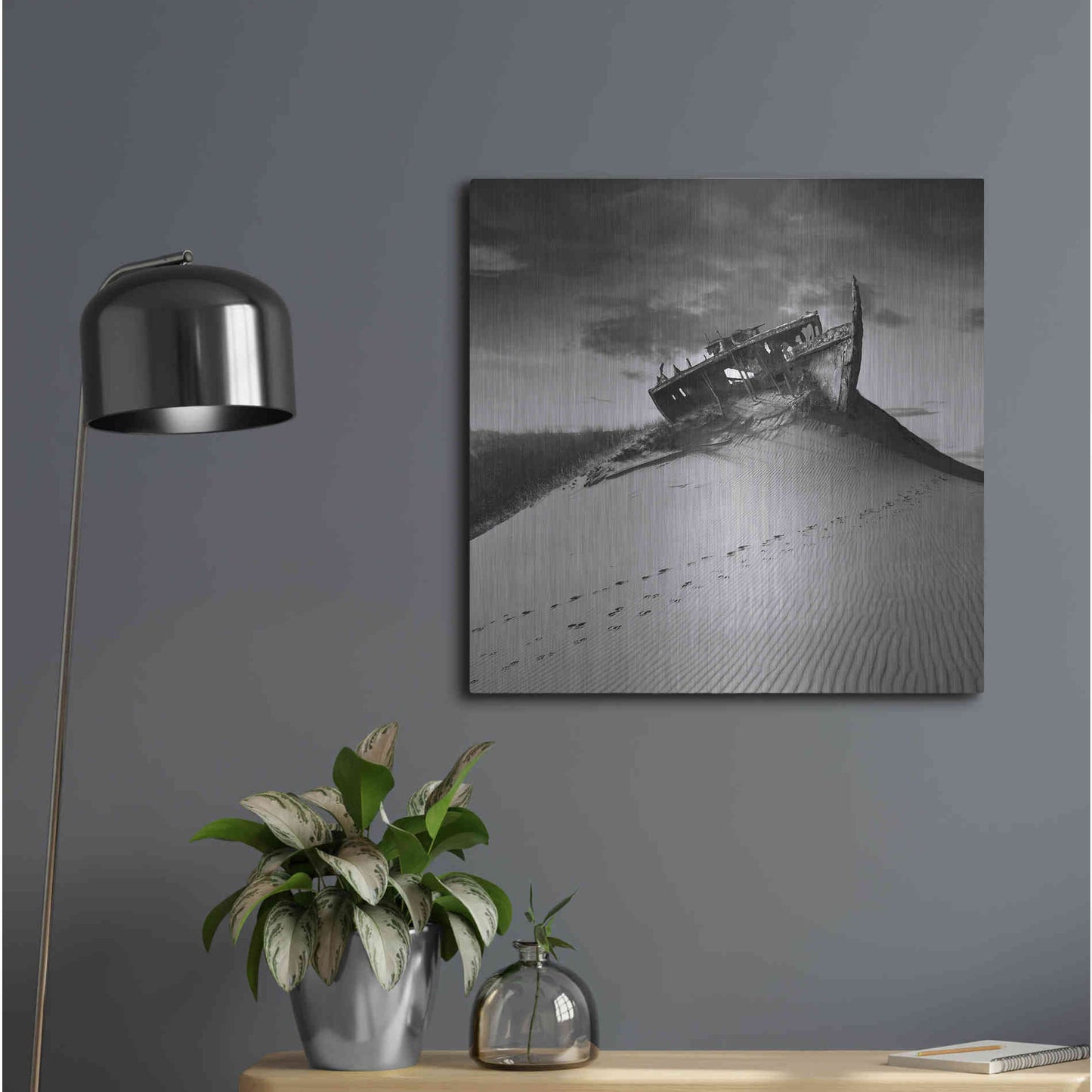 Luxe Metal Art 'Ararat' by Dariusz Klimczak, Metal Wall Art,24x24