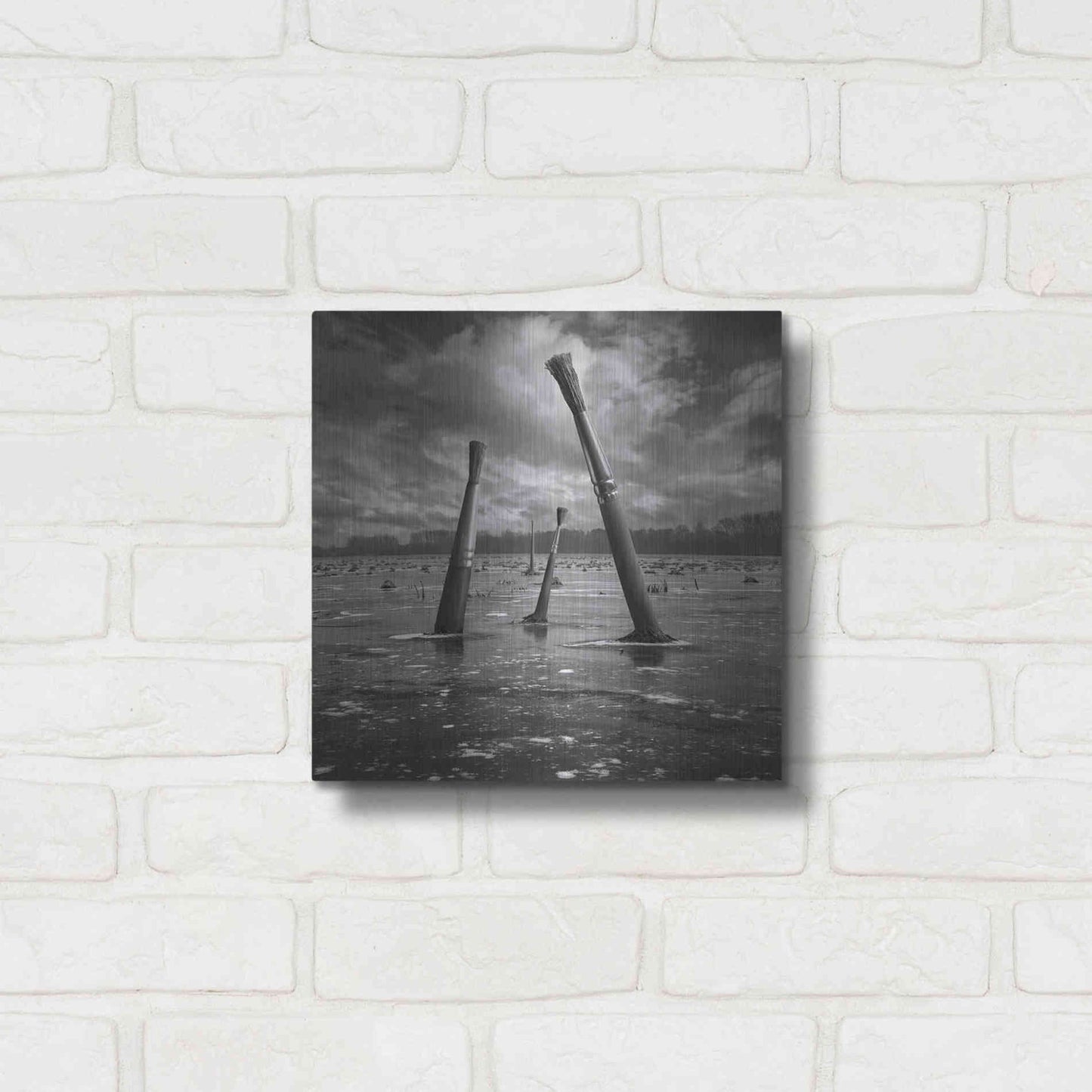 Luxe Metal Art 'Artland' by Dariusz Klimczak, Metal Wall Art,12x12