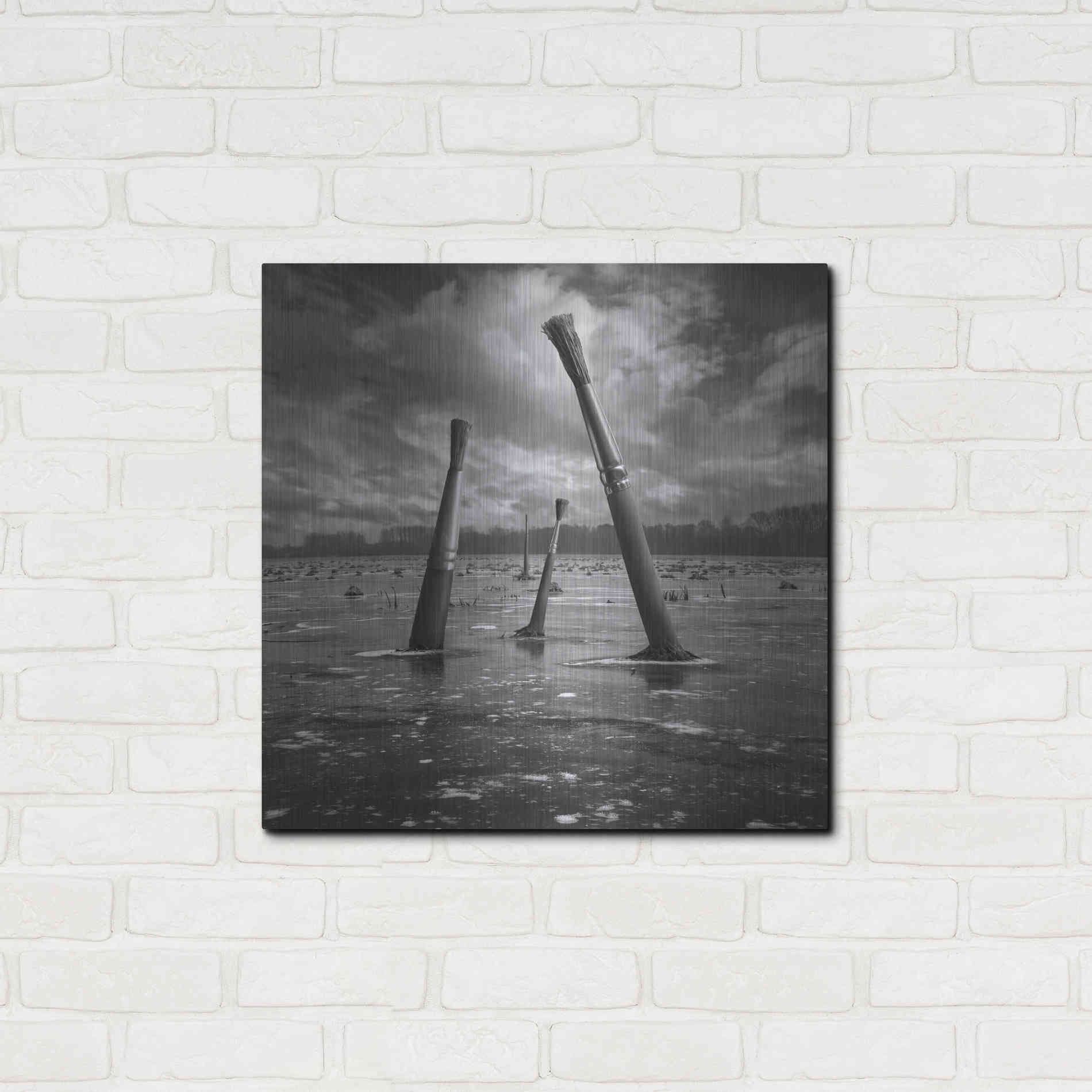 Luxe Metal Art 'Artland' by Dariusz Klimczak, Metal Wall Art,24x24