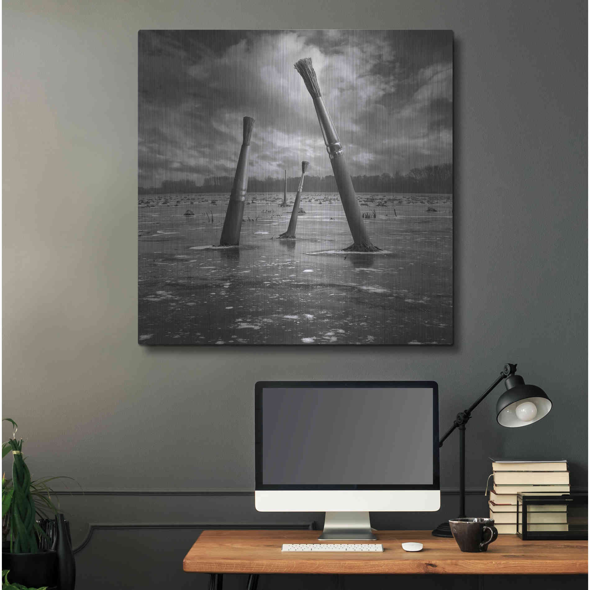 Luxe Metal Art 'Artland' by Dariusz Klimczak, Metal Wall Art,36x36