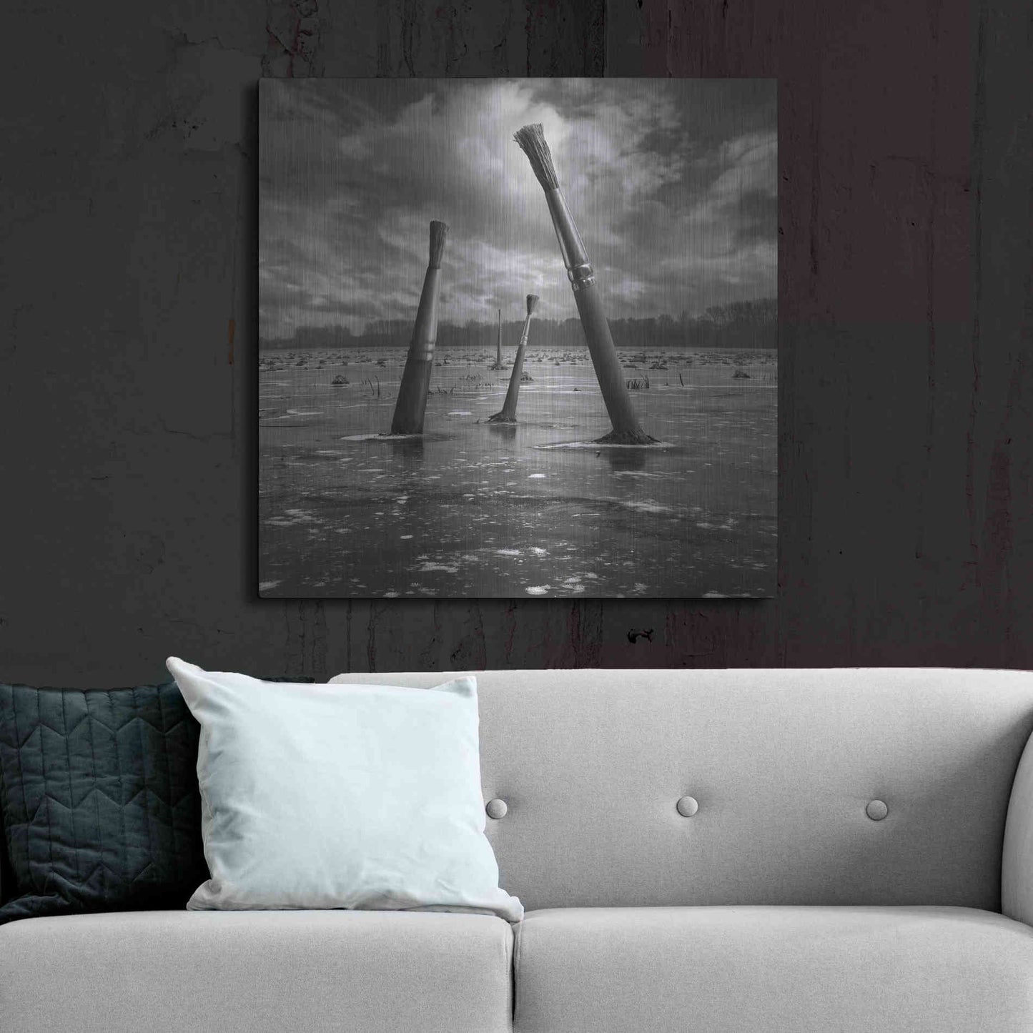 Luxe Metal Art 'Artland' by Dariusz Klimczak, Metal Wall Art,36x36