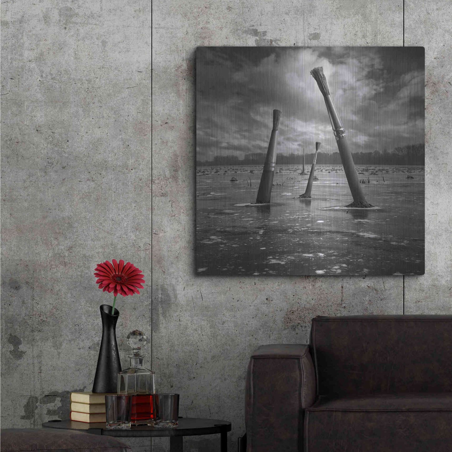 Luxe Metal Art 'Artland' by Dariusz Klimczak, Metal Wall Art,36x36