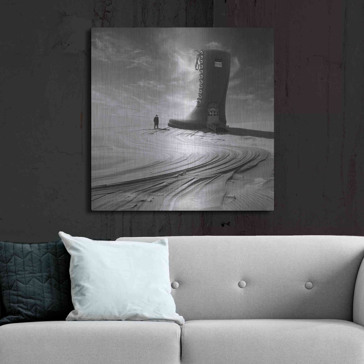 Luxe Metal Art 'Canteen' by Dariusz Klimczak, Metal Wall Art,36x36