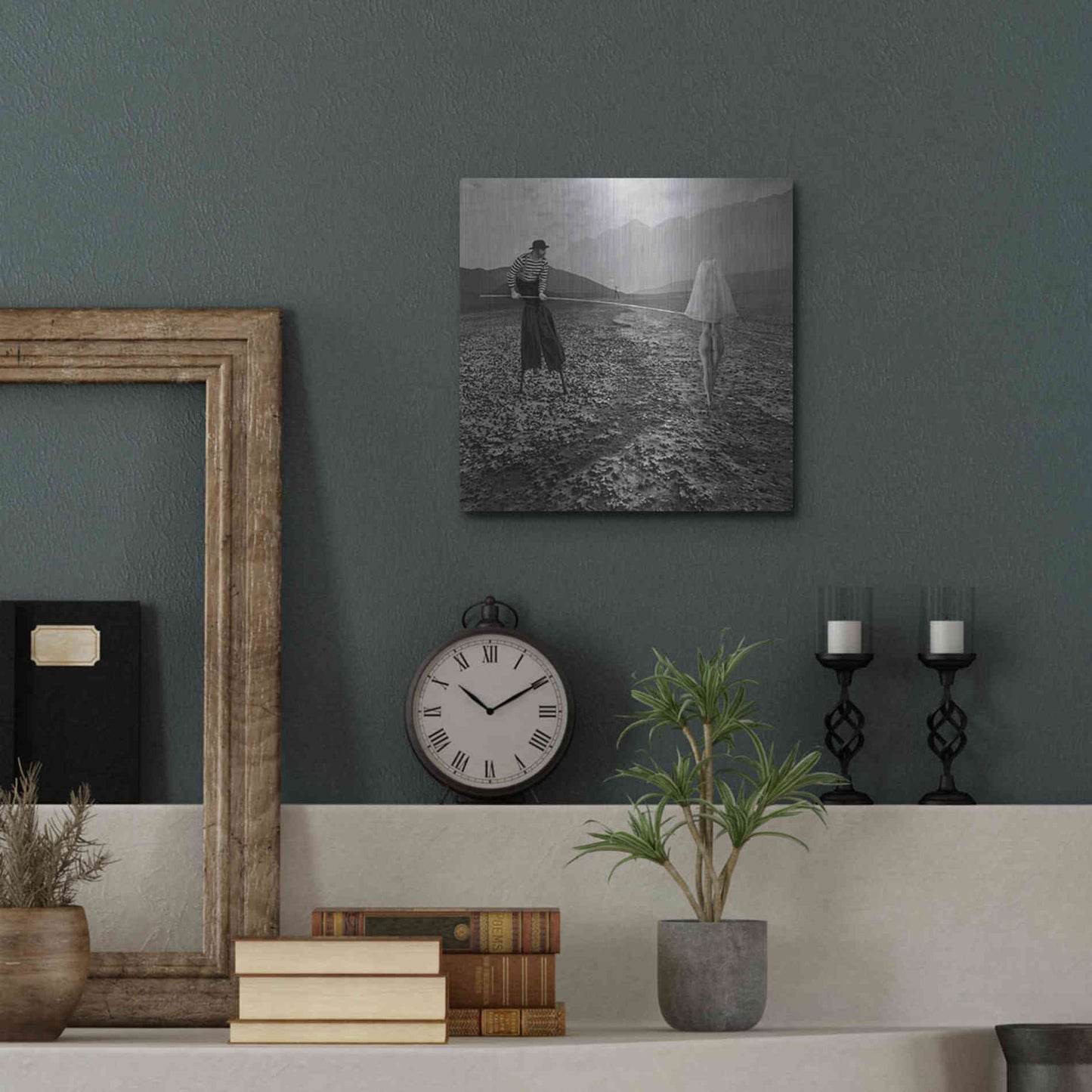 Luxe Metal Art 'Catch' by Dariusz Klimczak, Metal Wall Art,12x12