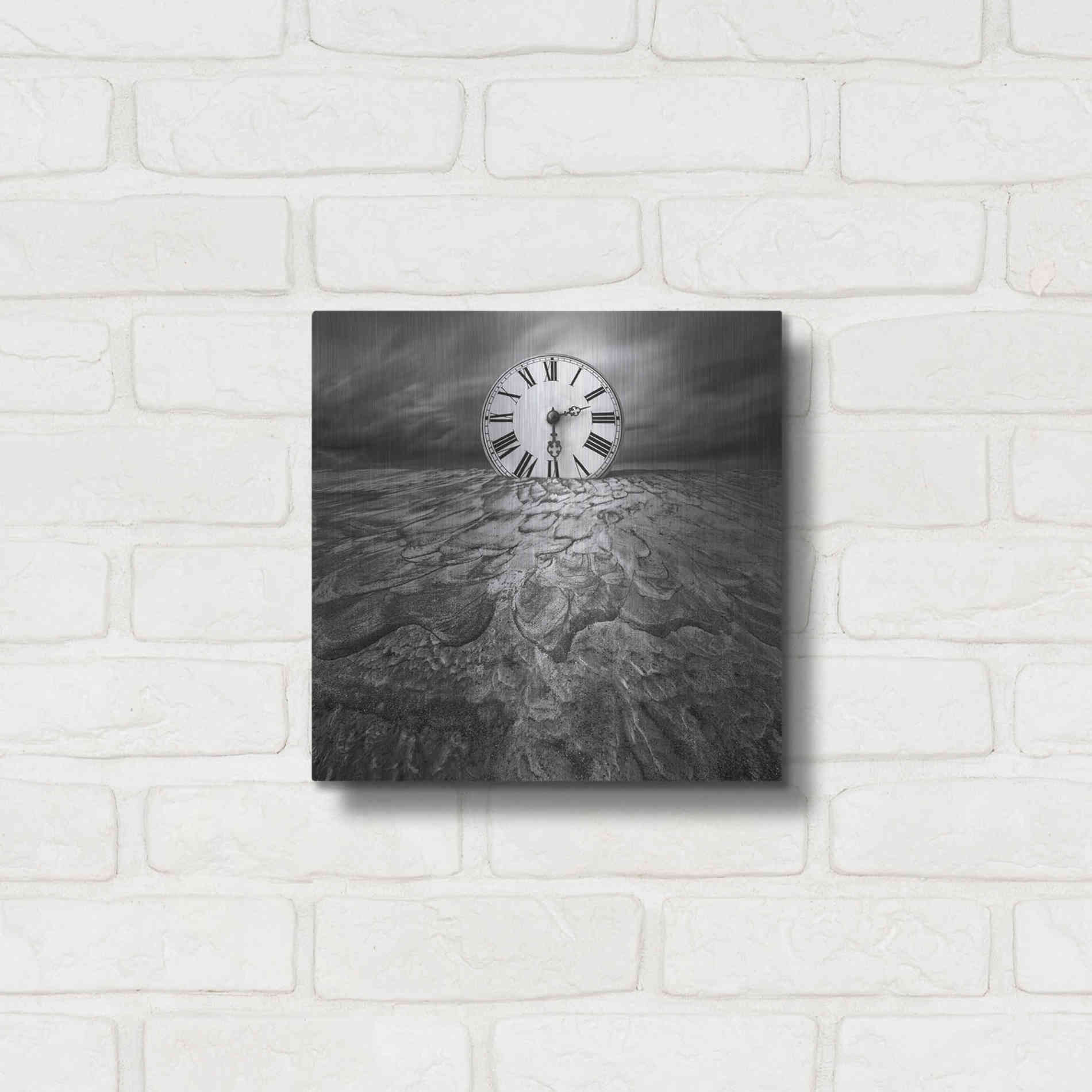 Luxe Metal Art 'Clockwork' by Dariusz Klimczak, Metal Wall Art,12x12