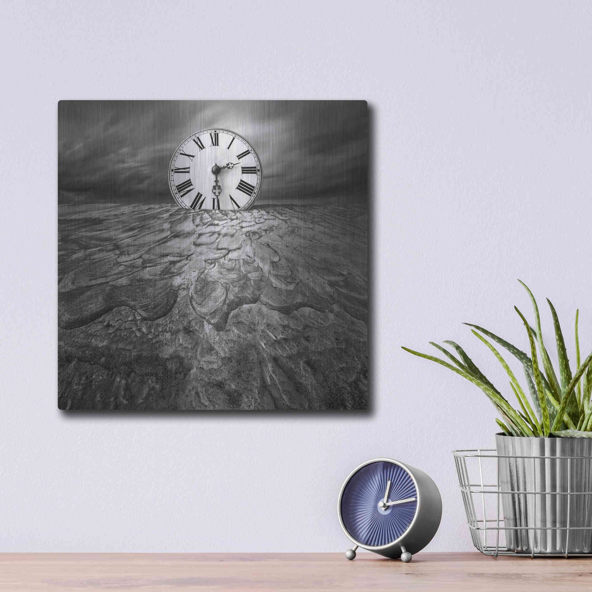 Luxe Metal Art 'Clockwork' by Dariusz Klimczak, Metal Wall Art,12x12